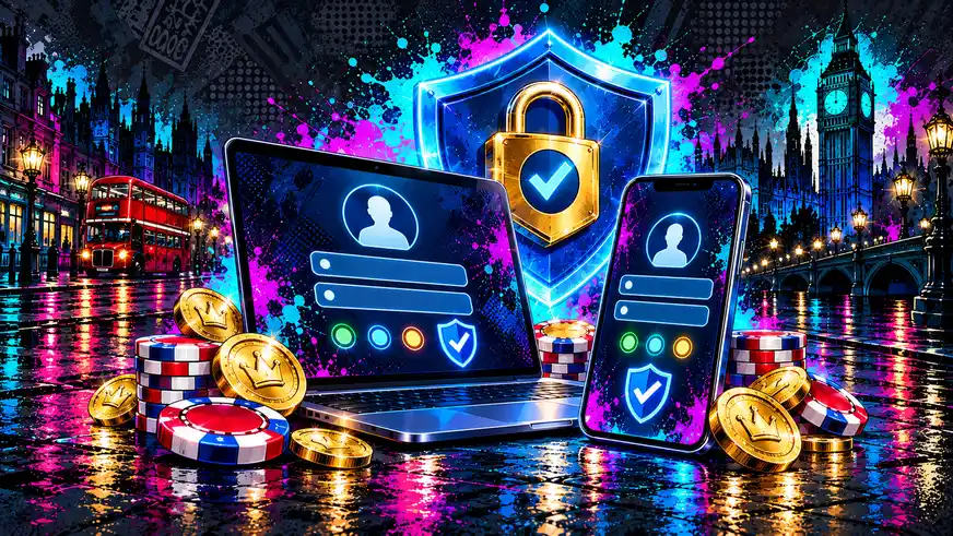 Britsino Casino account sign-in and security illustration